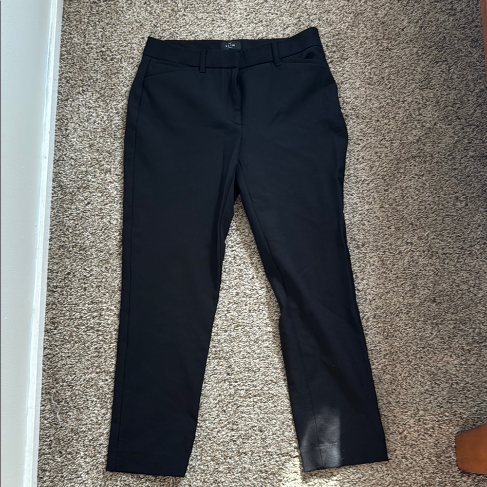 White House Black Market Slim Ankle Black Dress Pants
